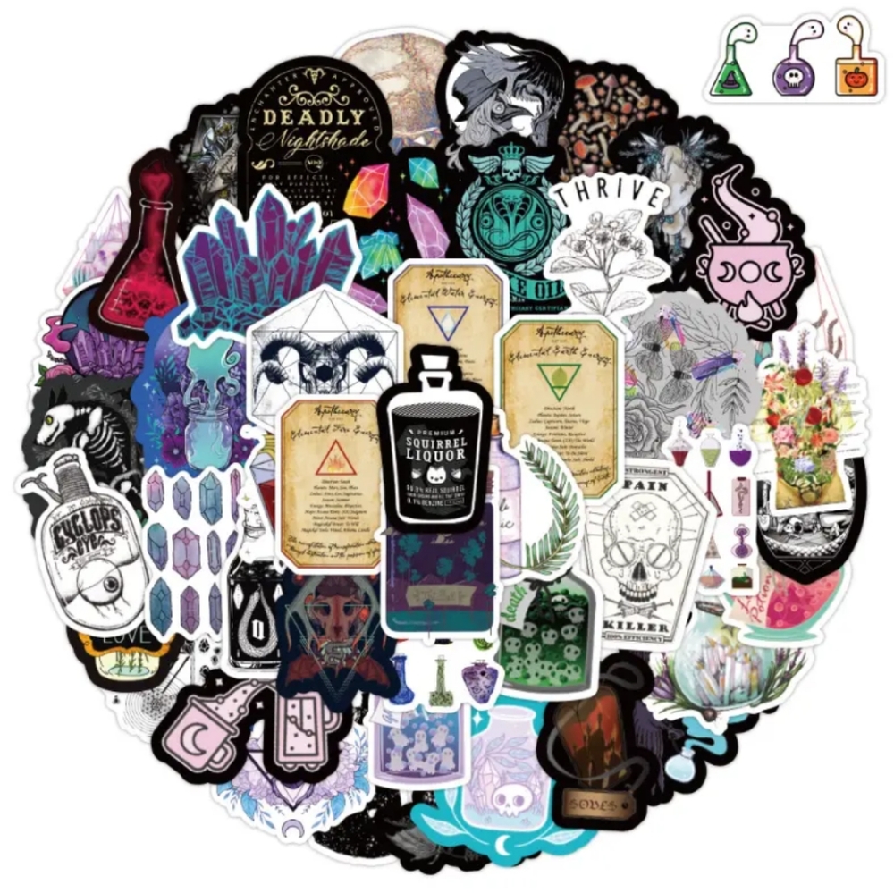 🍉5 for $25* Apothecary Stickers